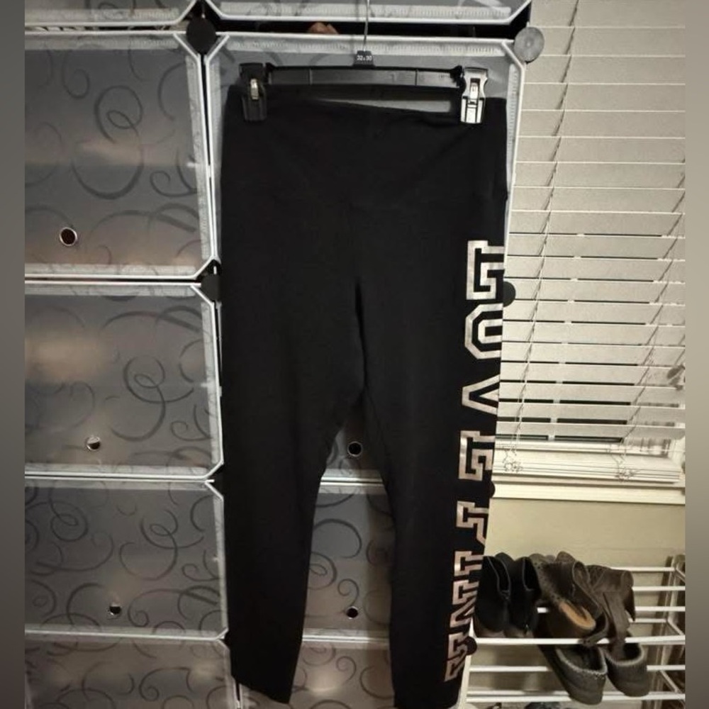 Black Leggings with LOVE PINK Print